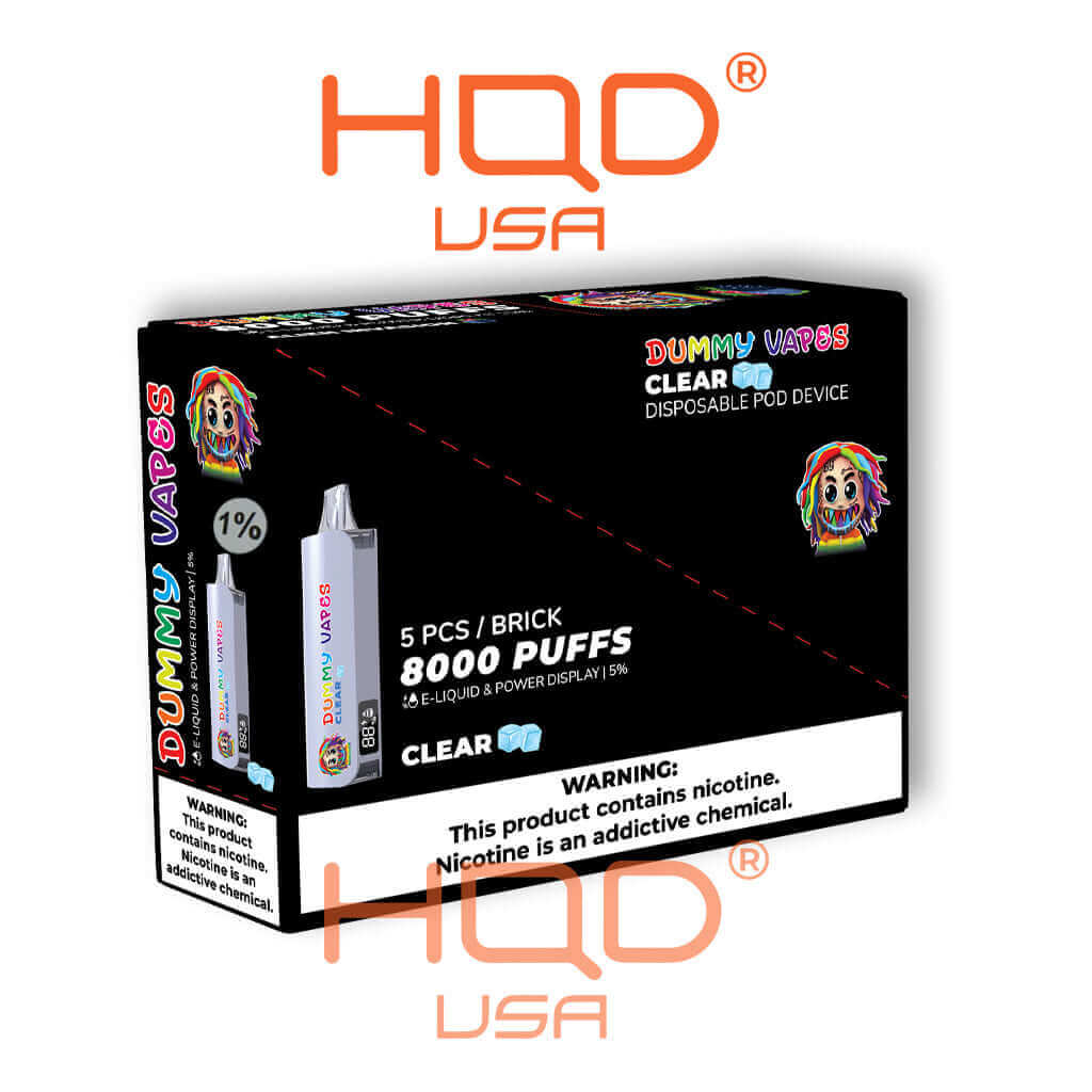 Dummy Vapes 1% (5 pack) | Disposable Vapes | HQD Tech USA