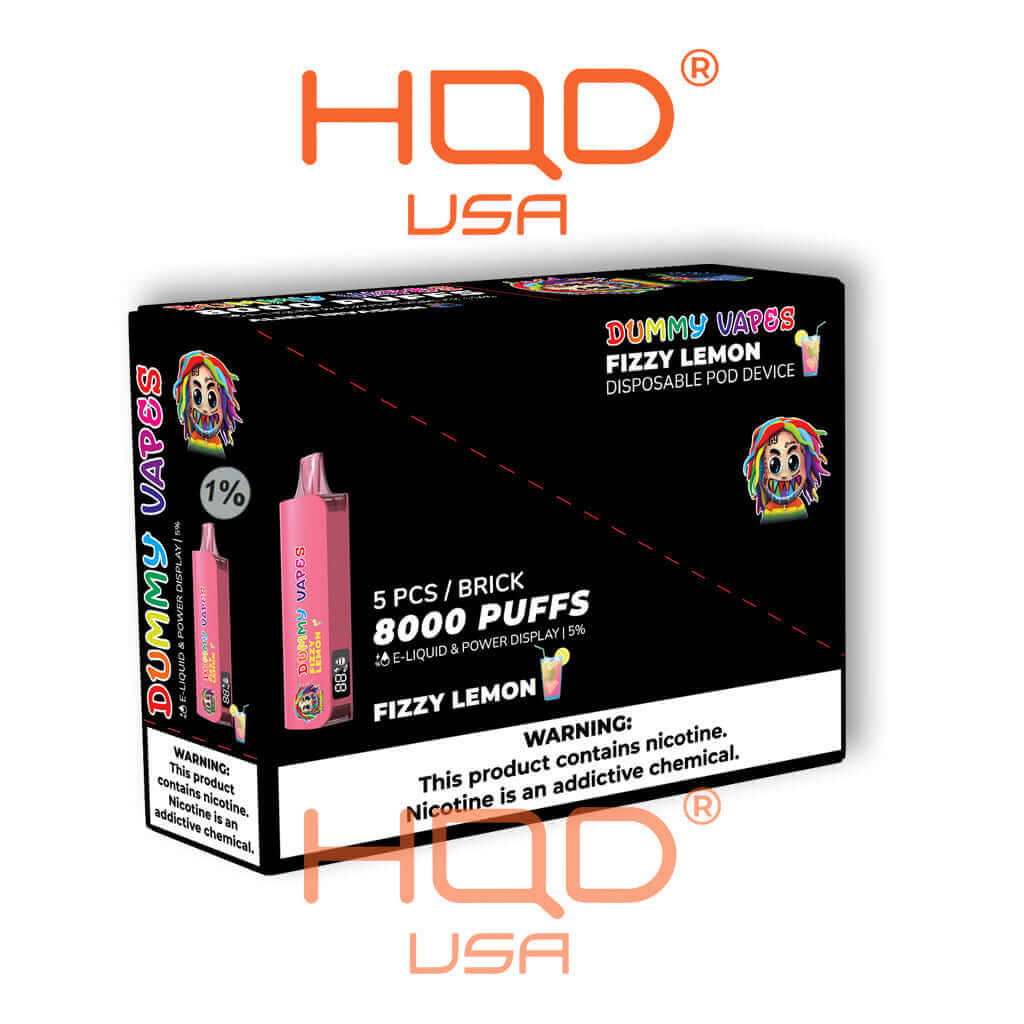 Dummy Vapes 1% (5 pack) | Disposable Vapes | HQD Tech USA