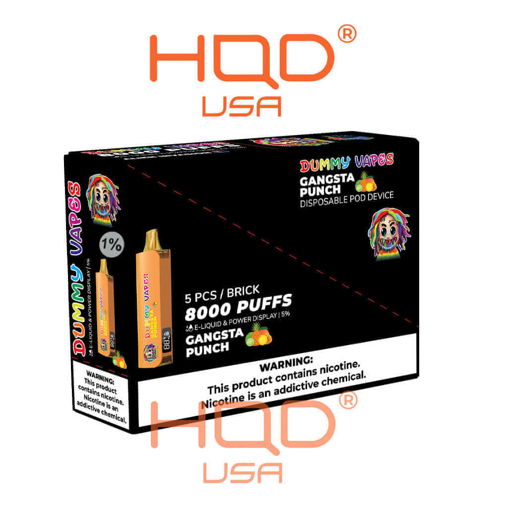 Dummy Vapes 1% (5 pack) | Disposable Vapes | HQD Tech USA