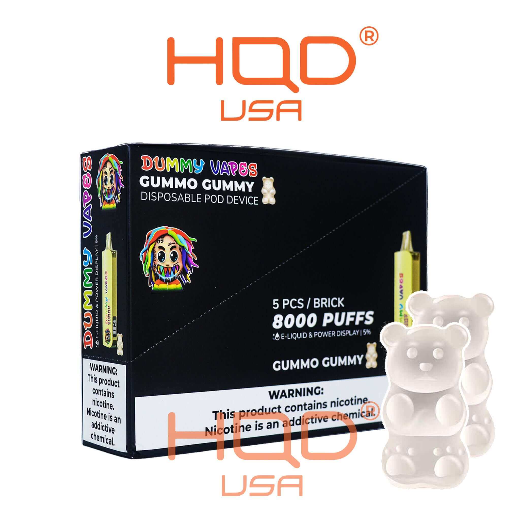 Dummy Vapes (5 Pack) | Disposable Vapes | HQD Tech USA