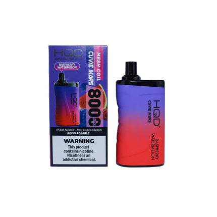 HQD Cuvie Mars 8000 Disposable Vape  5 Pck