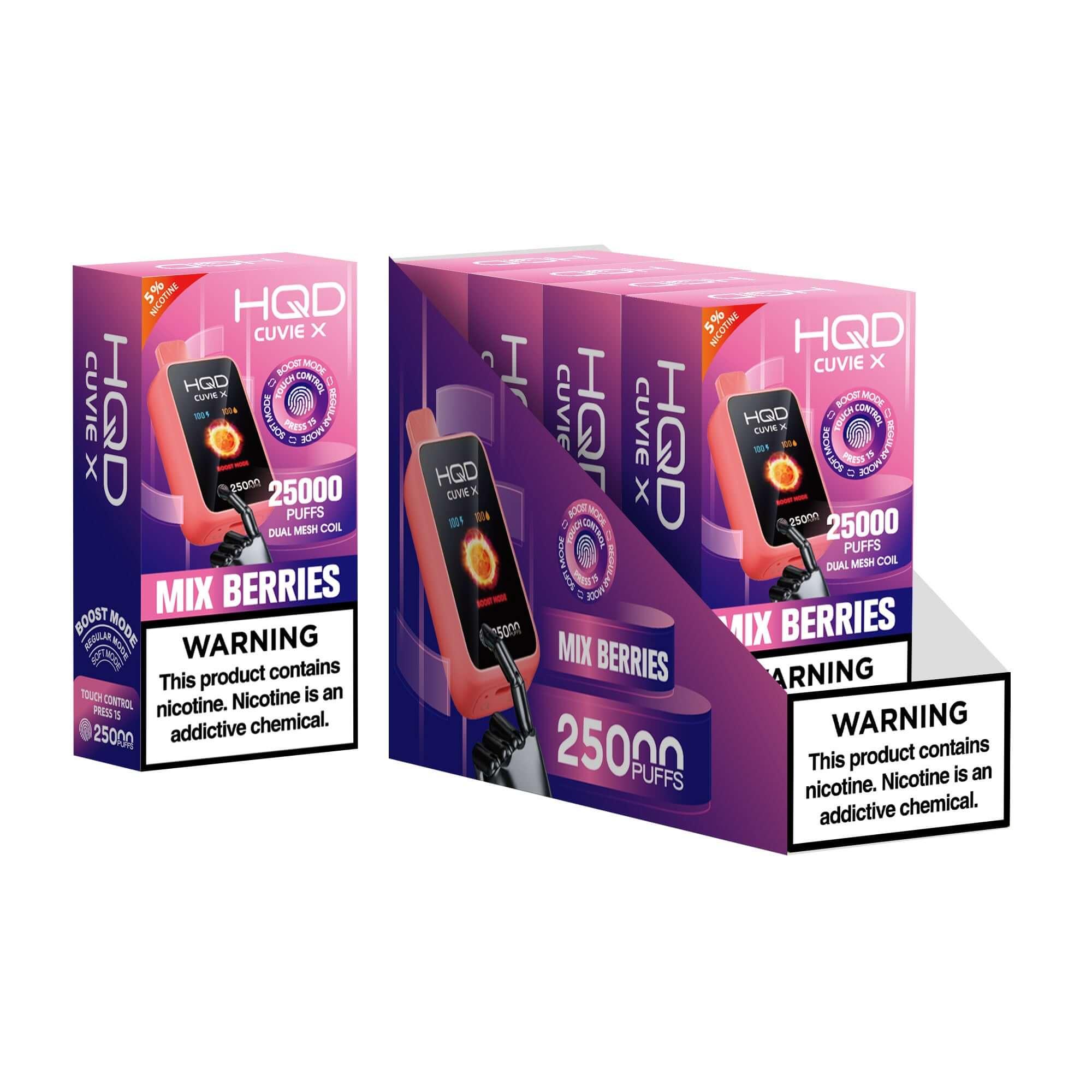 HQD Cuvie X 25000 (5-Pack) | Disposable Vapes | HQD Tech USA