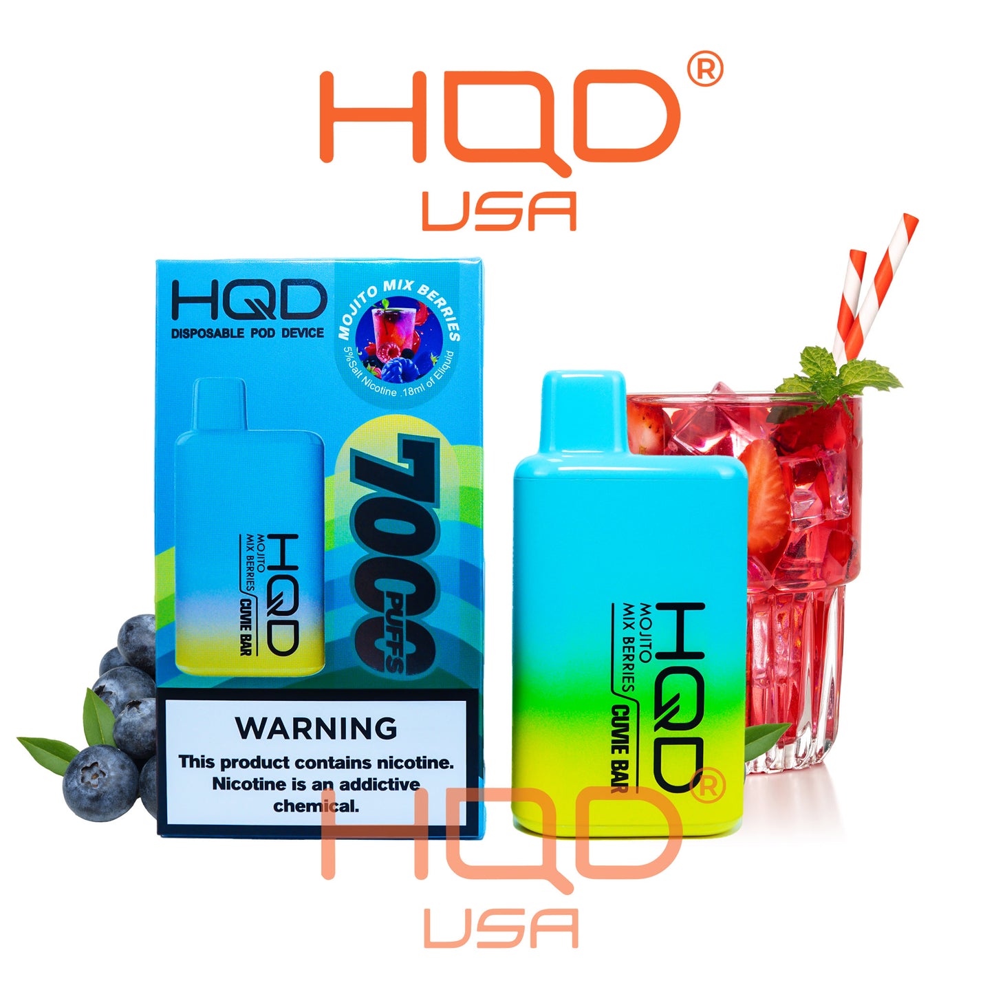 HQD I Cuvie Bar Disposable Vape Device 5% Nicotine - hqdtechusa