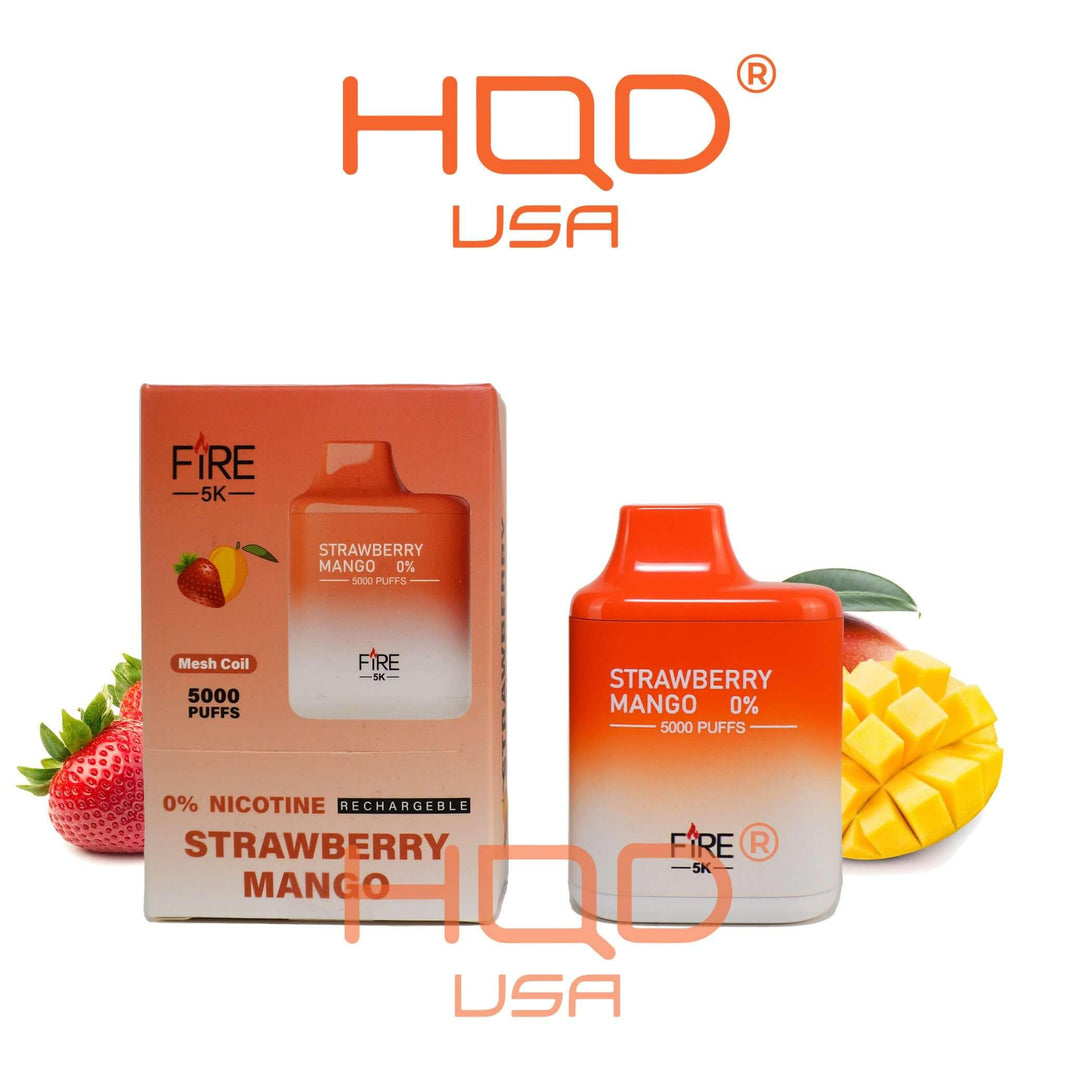 FIRE 5K Zero Nicotine Vape | Disposable Vapes | HQD Tech USA
