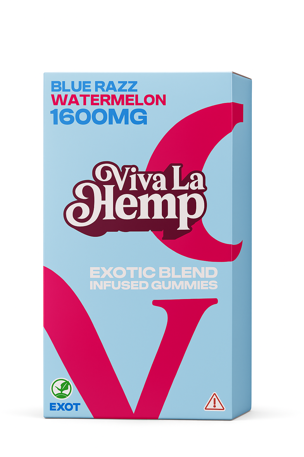 Viva La Hemp High Potency Exotic Blend Gummies 1600MG (1ct)
