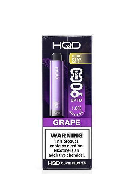 HQD Cuvie Plus 2.0 9000 Up to 1.6% Disposable Vape
