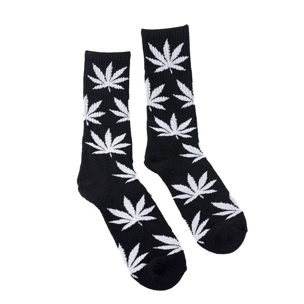 420 Black Socks With Leaves