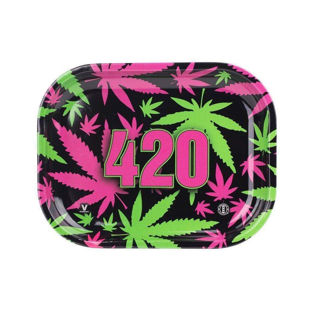 420 Retro Metal Mini Rolling Tray - 7in