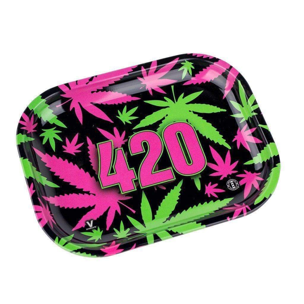 420 Retro Metal Mini Rolling Tray - 7in