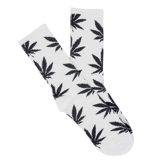 420 White Socks With Leaves