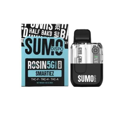 Half Bak'd SUMO Live Rosin Blend Disposable Vape Pen 5g HQD Tech USA Half Bak'd SUMO Live Rosin Blend Disposable Vape Pen 5g HQD Tech USA