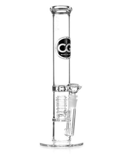 15" Compton Glass 7mm Straight Tube Bong