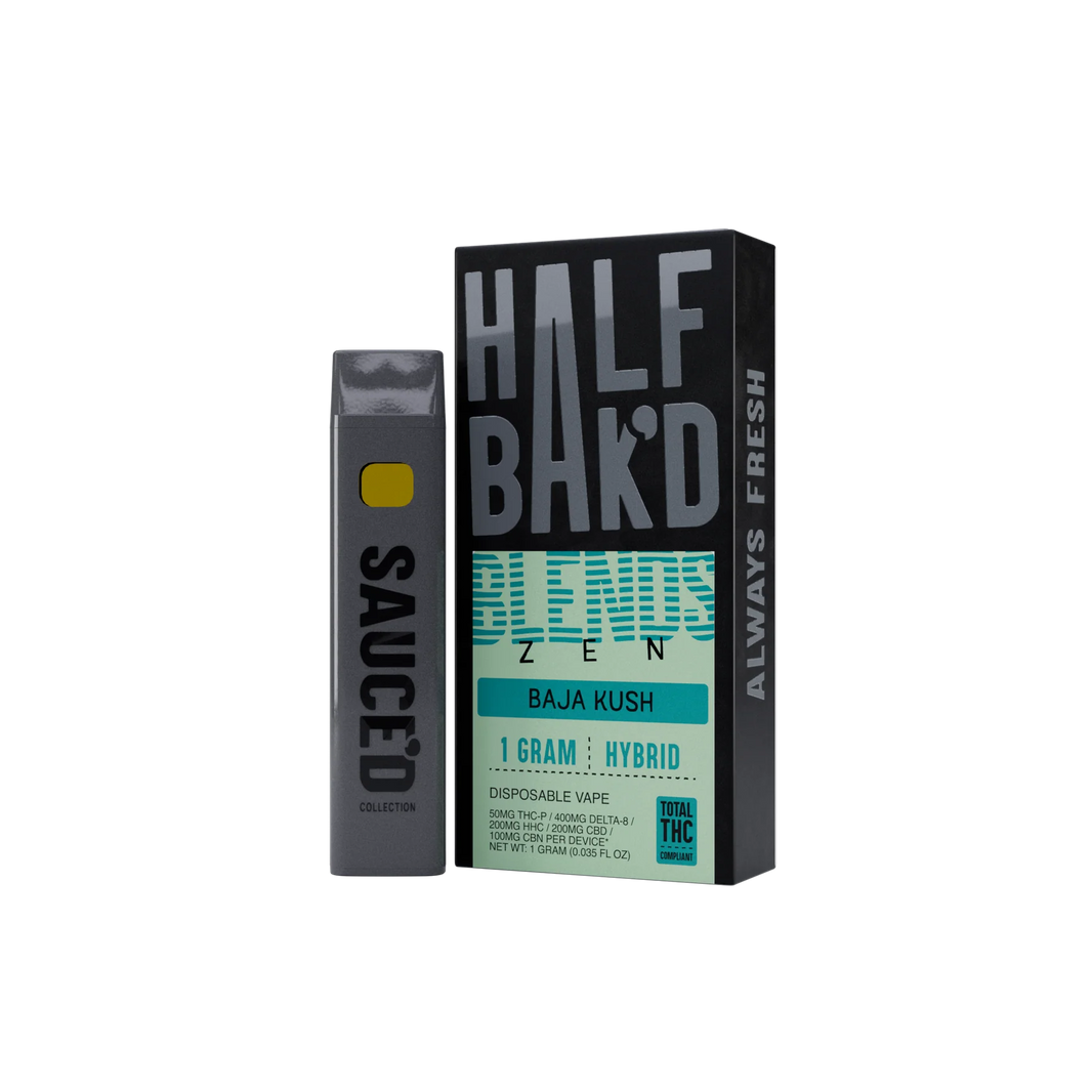 HALF BAK'D ZEN HYPE BLENDS DISPOSABLE 1G