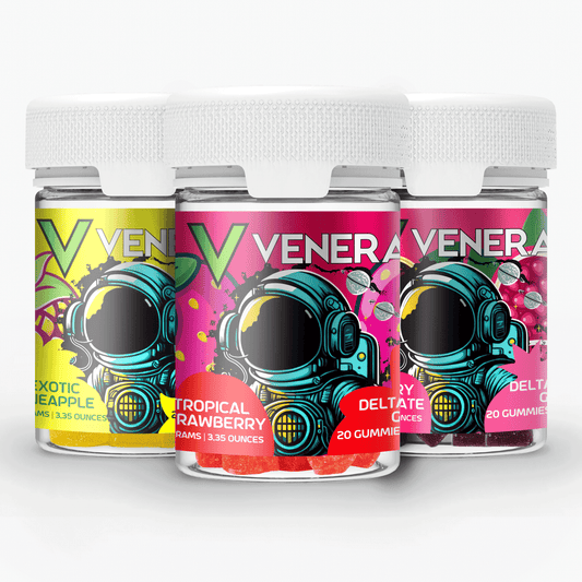 Delta 9 THC + THCP Gummies - Tropical Strawberry + Exotic Pineapple + Cranberry Pomegranate - 3 in 1