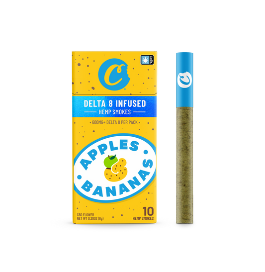 Apples & Bananas | Delta 8 Hemp Smokes - 10-pack