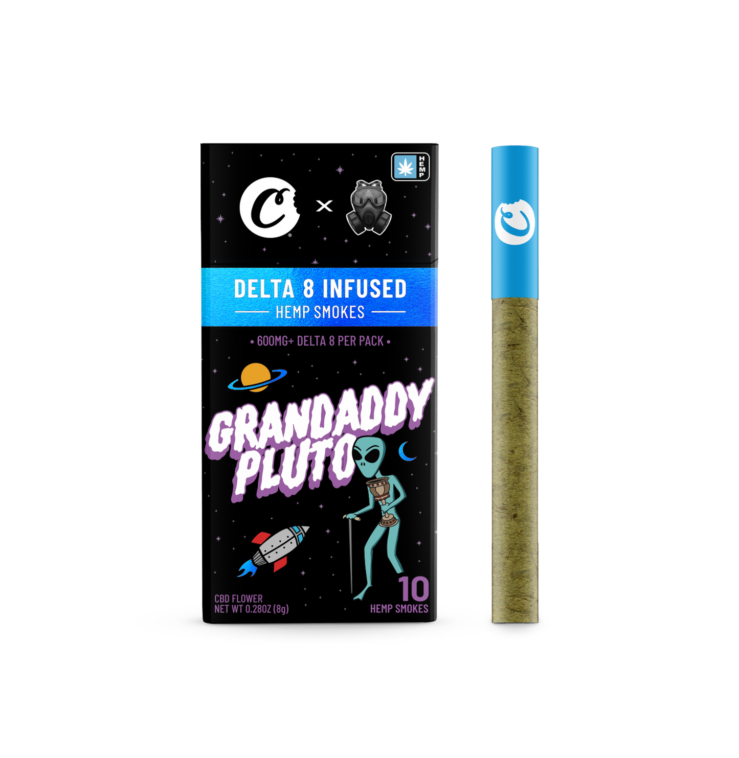 Grandaddy Pluto | Delta 8 Hemp Smokes - 10-pack