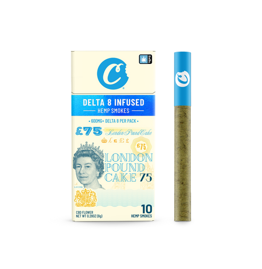 London Pound Cake 75 | Delta 8 Hemp Smokes - 10-pack