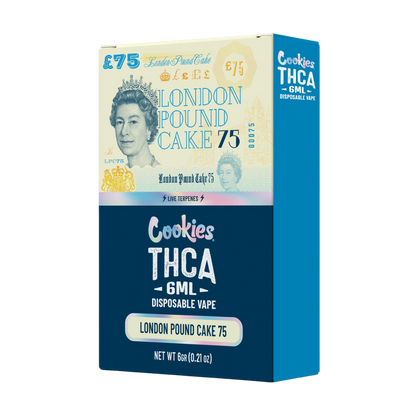 Cookies THCa 6 Gram Disposable Vape - London Pound Cake 75