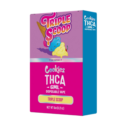 Cookies THCa 6 Gram Disposable Vape - Triple Scoop