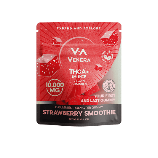 D9 THCP + THCA Gummies - Strawberry Smoothie - 15ct