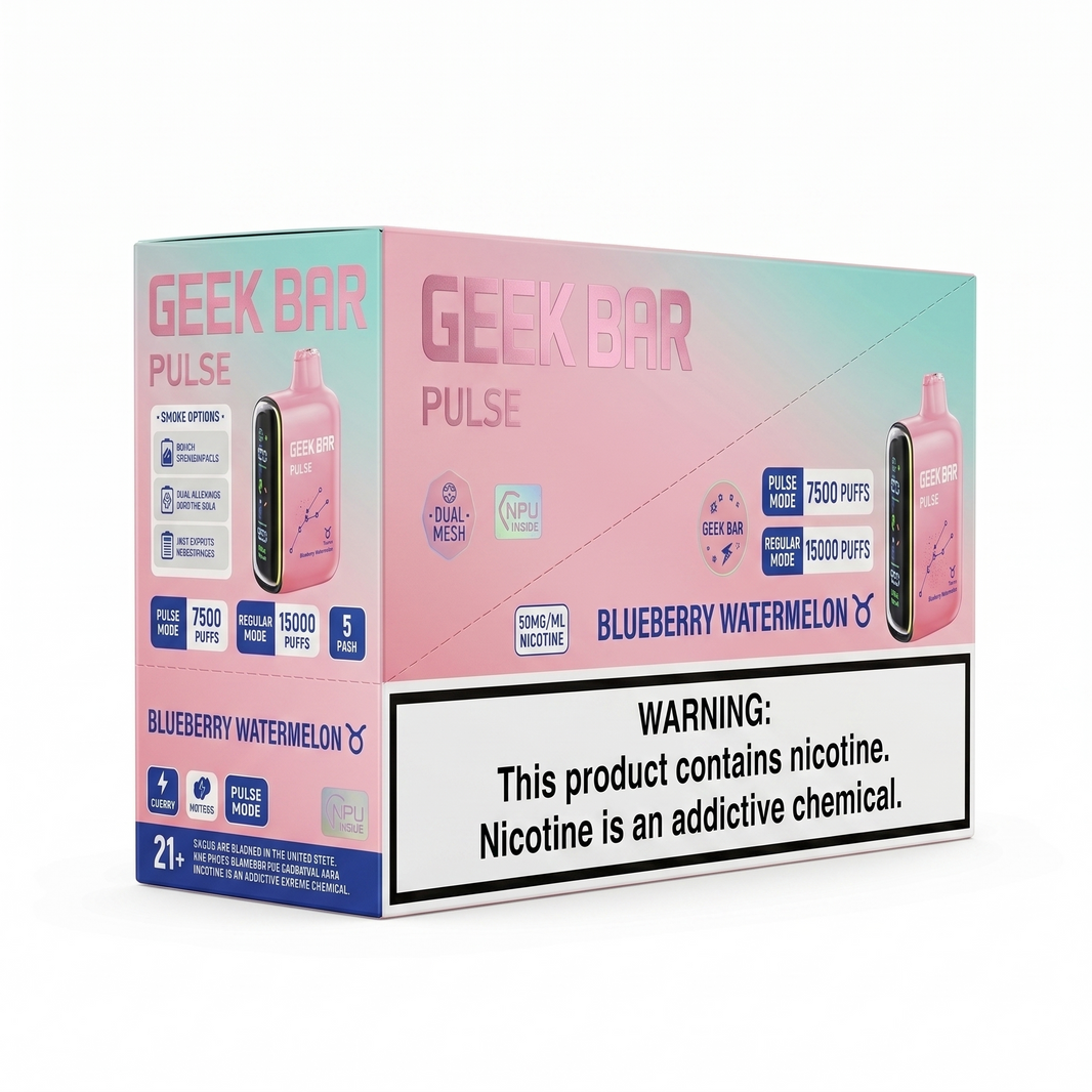 GEEK BAR PULSE 15000 Blueberry Watermelon 5 Pack