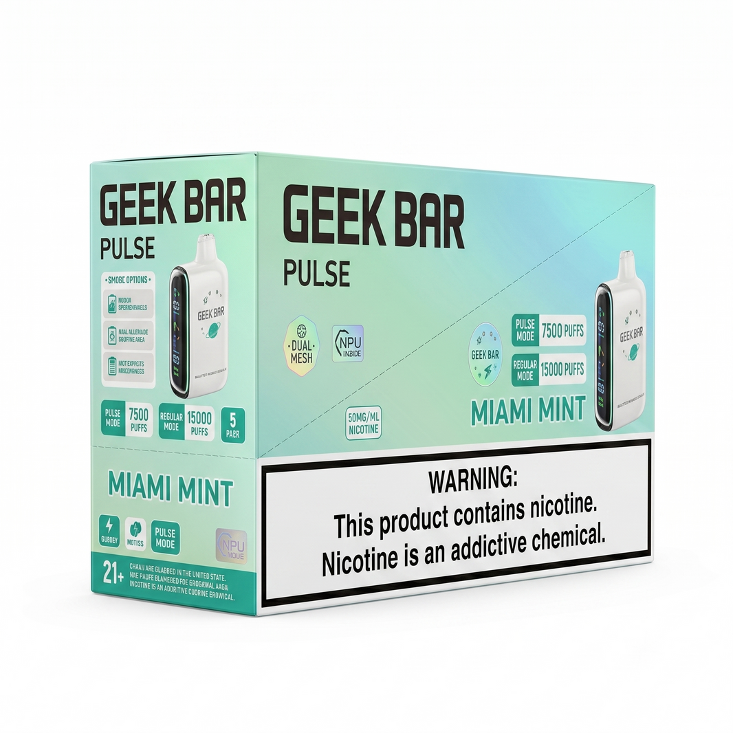GEEK BAR PULSE 15000 Miami Mint 5 Pack