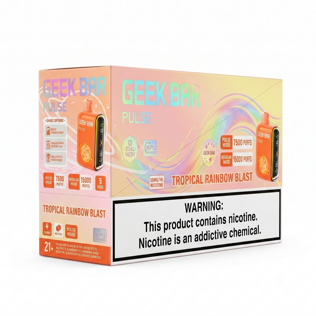 GEEK BAR PULSE 15000 Tropical Rainbow Blast 5 Pack