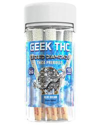 Geek THC Liquid Diamonds THCa Pre Rolls 2G (10ct)