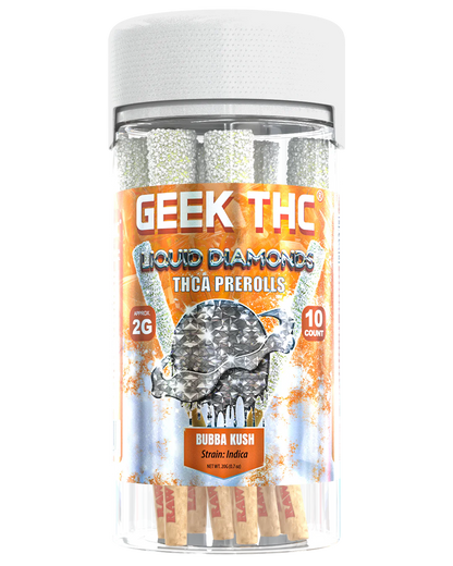 Geek THC Liquid Diamonds THCa Pre Rolls 2G (10ct)