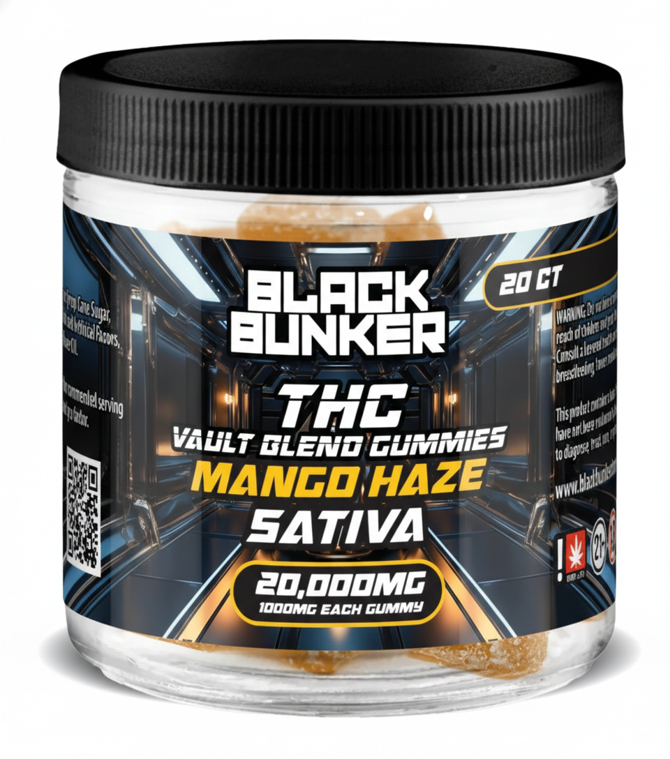 Black Bunker THC Vault Blend Gummies 20000MG (20Ct)