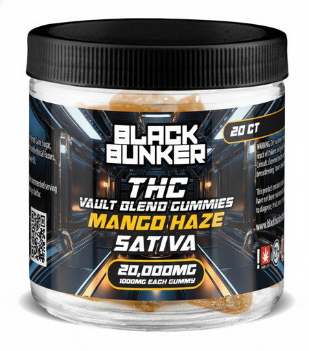 Black Bunker THC Vault Blend Gummies 20000MG (20Ct)