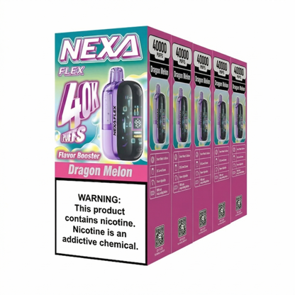 Nexa Flex Crystal Kit Flavor Boost 40k Puff Disposable Vape-Mod 5 Pack