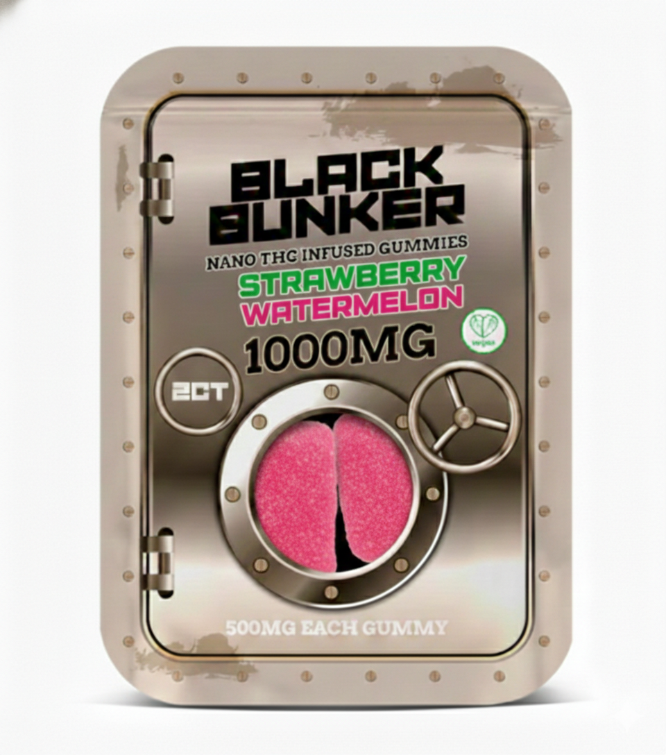 Black Bunker Nano THC Gummies 1000MG (2Ct)