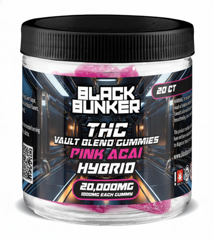Black Bunker THC Vault Blend Gummies 20000MG (20Ct)