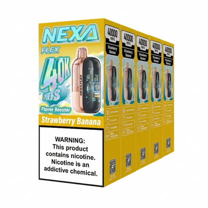 Nexa Flex Crystal Kit Flavor Boost 40k Puff Disposable Vape-Mod 5 Pack