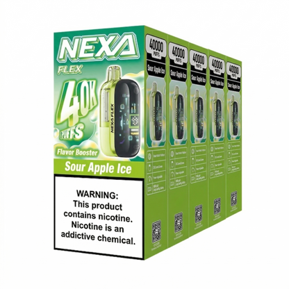 Nexa Flex Crystal Kit Flavor Boost 40k Puff Disposable Vape-Mod 5 Pack