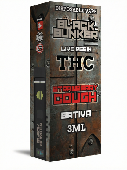 Black Bunker Live Resin THCp Disposable Vape 3G