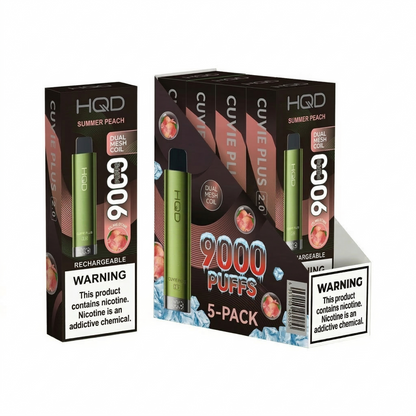 HQD Cuvie Plus 2.0 9000 Disposable Vape 5 Pack