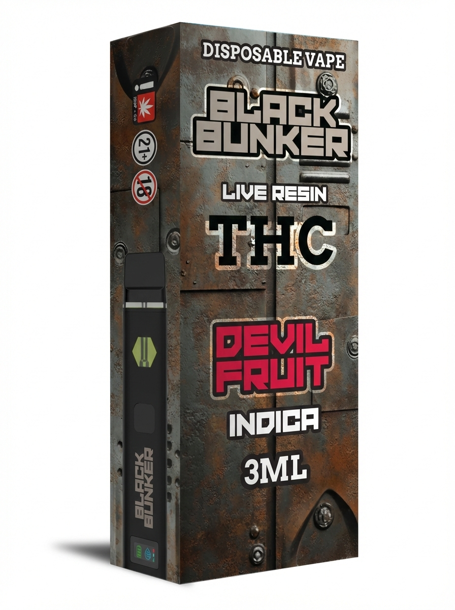 Black Bunker Live Resin THCp Disposable Vape 3G