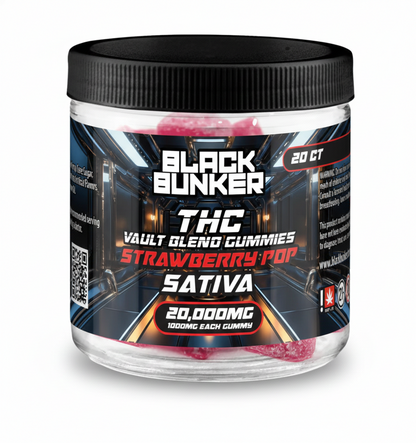 Black Bunker THC Vault Blend Gummies 20000MG (20Ct)