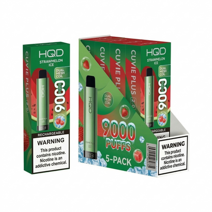 HQD Cuvie Plus 2.0 9000 Disposable Vape 5 Pack