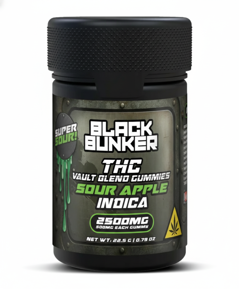 Black Bunker THC Vault Blend Gummies 2500MG (5Ct)