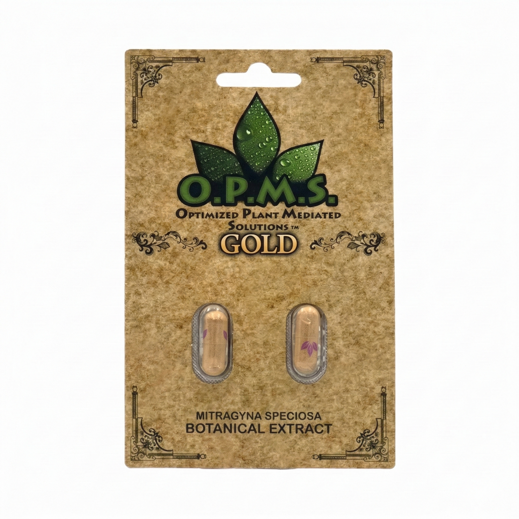 O.P.M.S. Gold Kratom Extract Capsules (2Ct)