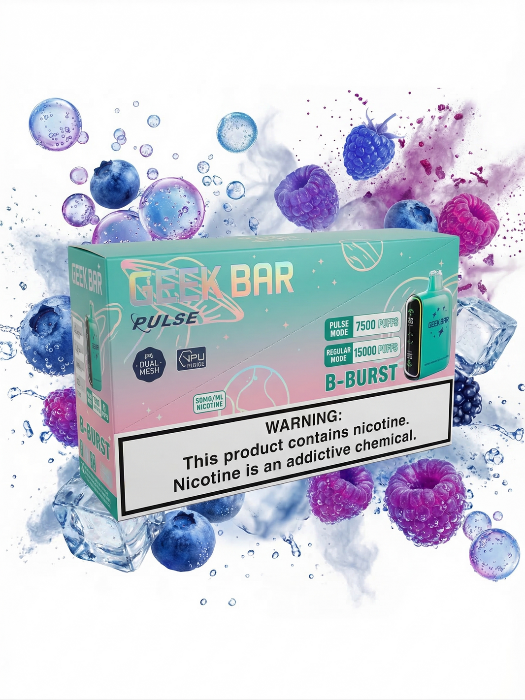 Geek Bar Pulse 15K Disposable Vape 5 Pack