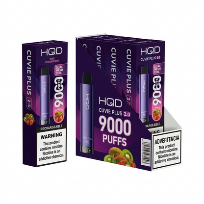 HQD Cuvie Plus 2.0 9000 Disposable Vape 5 Pack