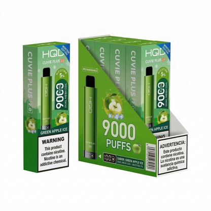 HQD Cuvie Plus 2.0 9000 Disposable Vape 5 Pack