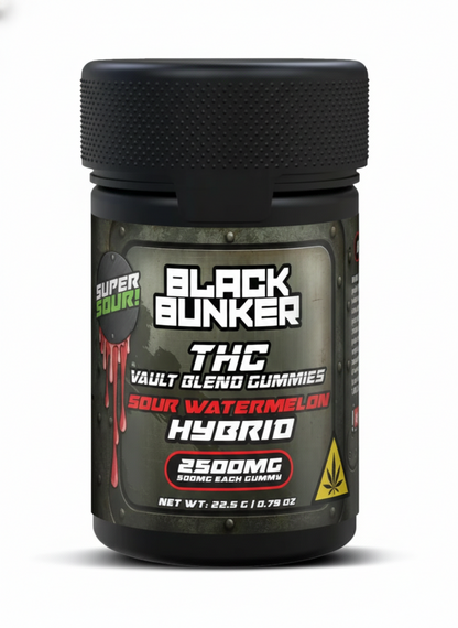Black Bunker THC Vault Blend Gummies 2500MG (5Ct)