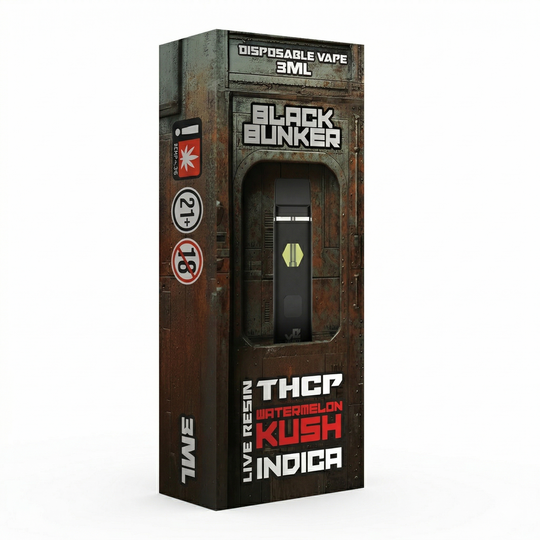 Black Bunker Live Resin THCp Disposable Vape 3G