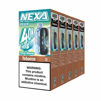 Nexa Flex Crystal Kit Flavor Boost 40k Puff Disposable Vape-Mod 5 Pack