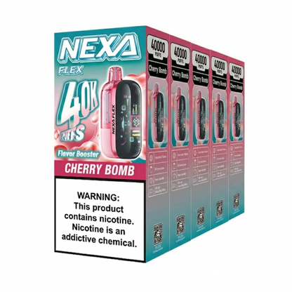 Nexa Flex Crystal Kit Flavor Boost 40k Puff Disposable Vape-Mod 5 Pack